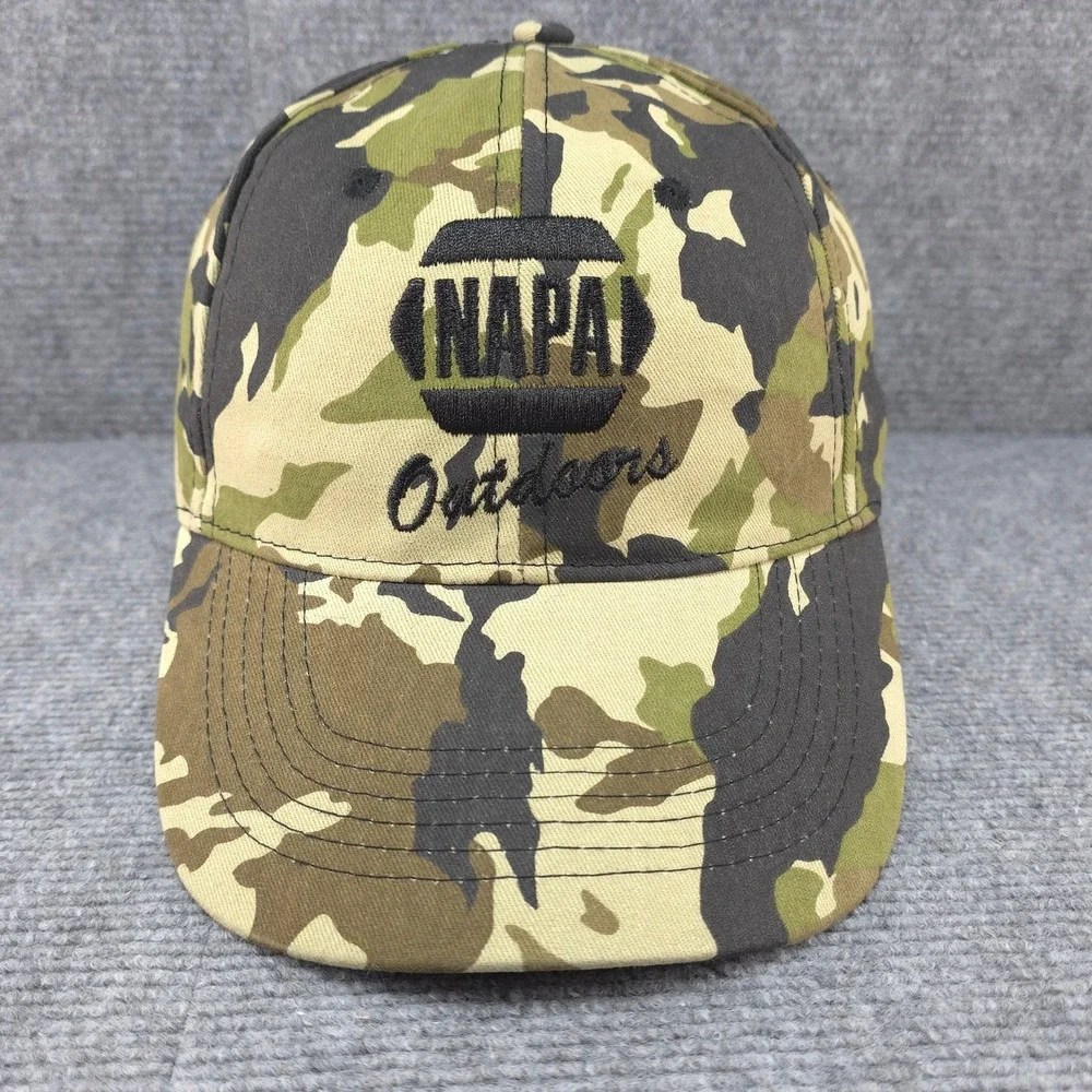NAPA Outdoors‎ Hat Cap Mens Strapback Green Camo Hunting Fishing Automotive Work